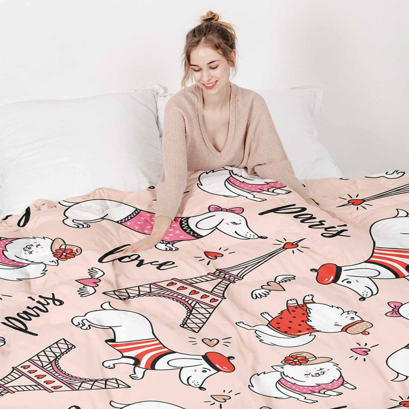 Manta terapéutica original - Funda de algodón para perro en París