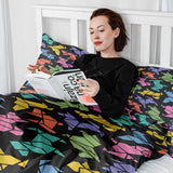 Manta terapéutica original - Funda de algodón Origami perro