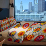 Manta terapéutica original - Funda de algodón beige con sol