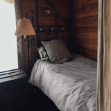 Set de ropa de cama con manta terapéutica, claro a cuadros