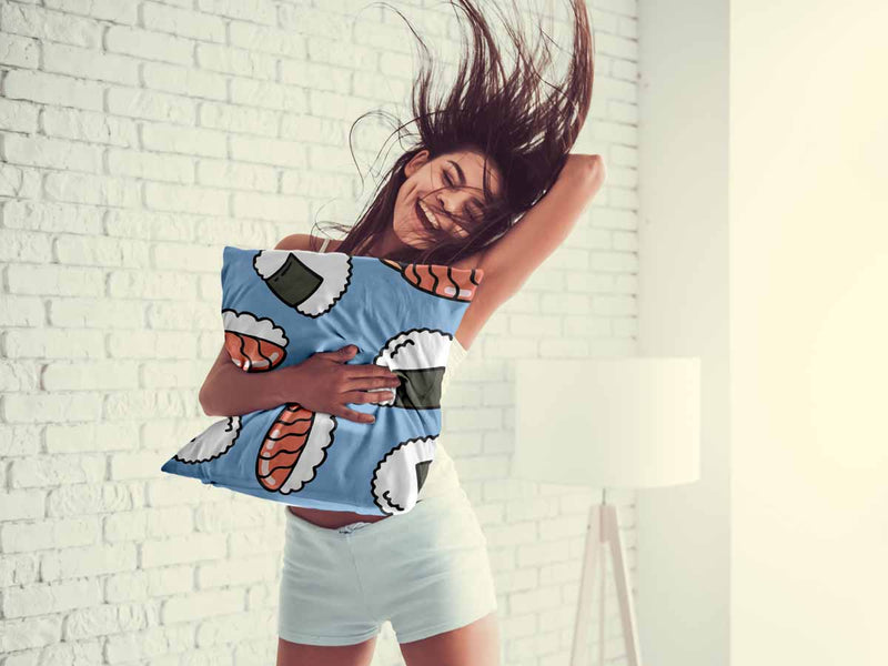 Almohada de salud con sashimi