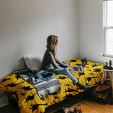 Manta terapéutica original - Funda de algodón amarilla con dinosaurios