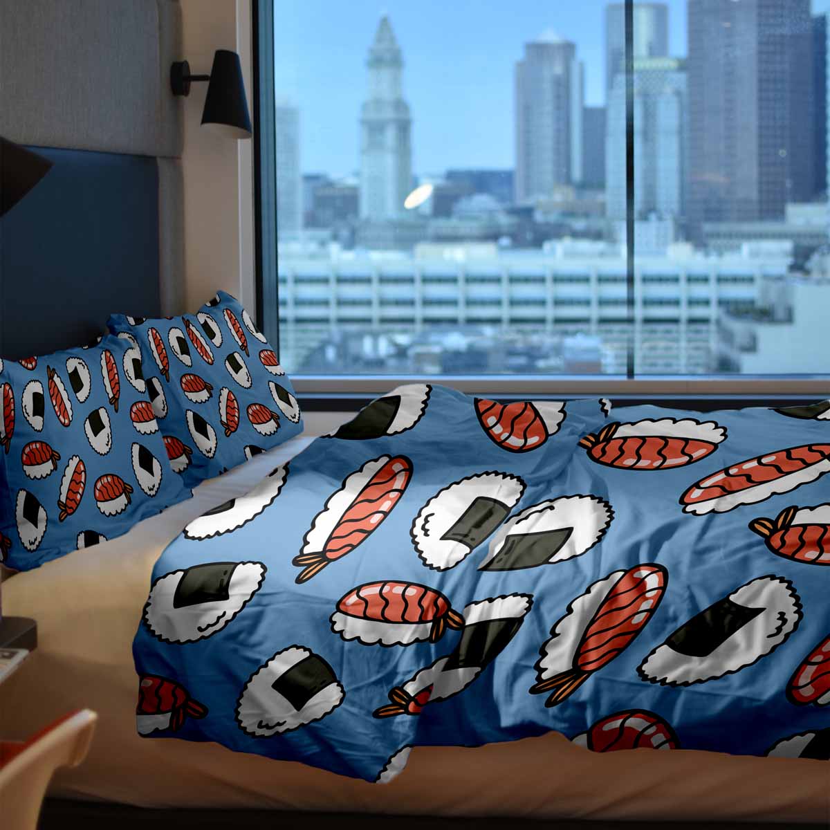 Set de ropa de cama con mantas terapéuticas y sashimi