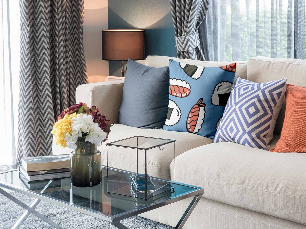 Almohada de salud con sashimi