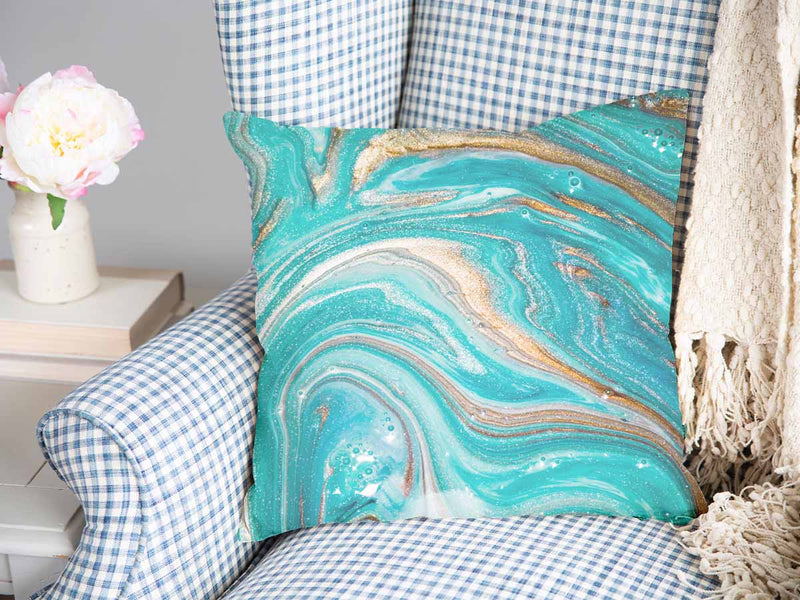 Almohada de salud Mármol Turquesa