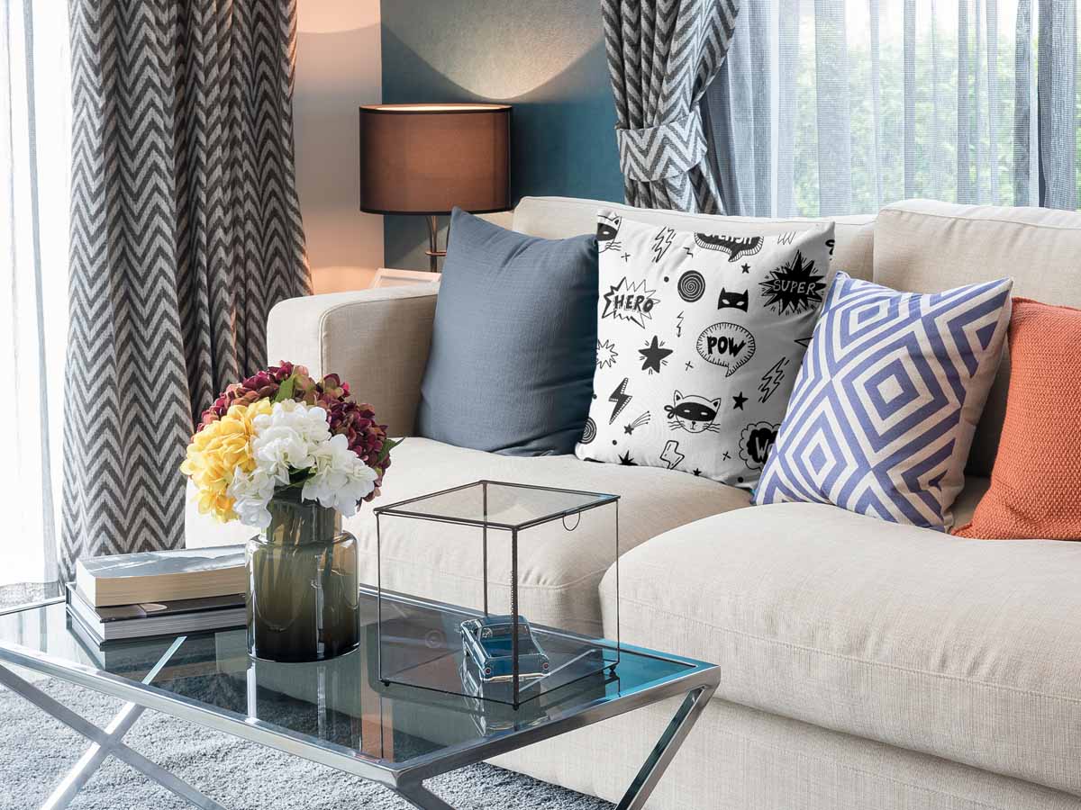 Almohada de salud blanca superhéroes