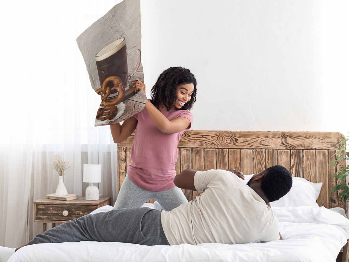 Almohada de salud con pretzels