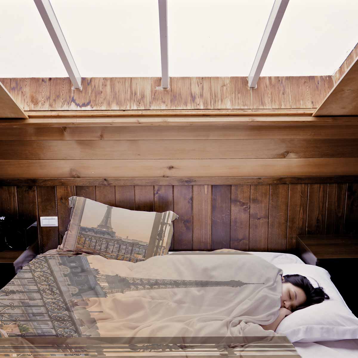 Set de ropa de cama y mantas terapéuticas amarillo París