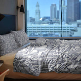 Manta terapéutica original - Funda de algodón blanca New York