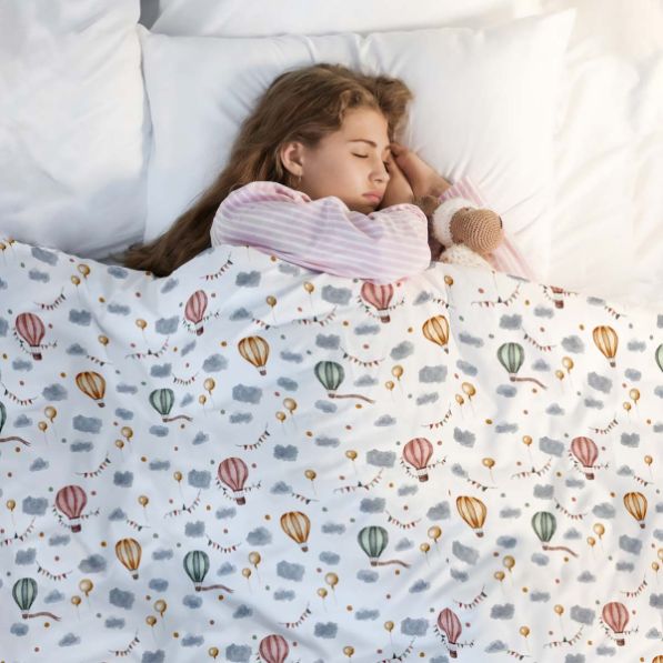 Manta terapéutica original - Funda de algodón Globo aerostático