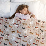 Manta terapéutica original - Manta de peso para perros con funda de algodón para niños