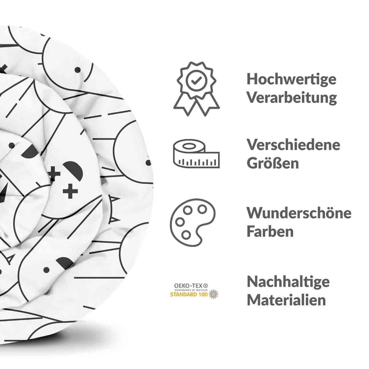 Juego de ropa de cama con mantas terapéuticas blancas con fantasmas divertidos