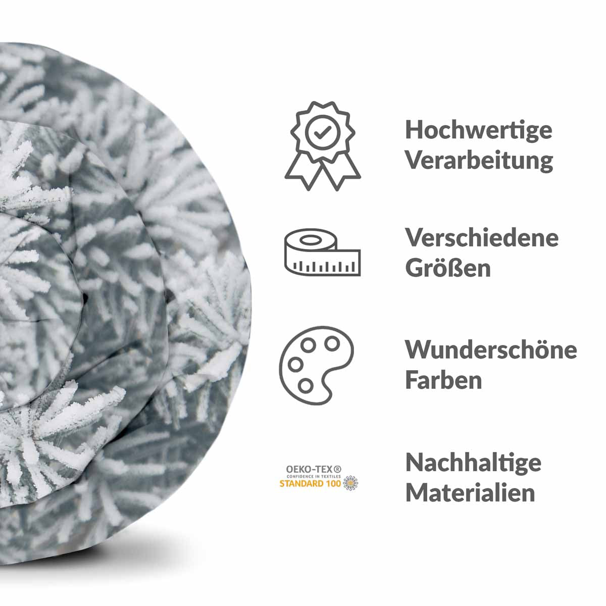 Set de ropa de cama con mantas terapéuticas y carámbanos