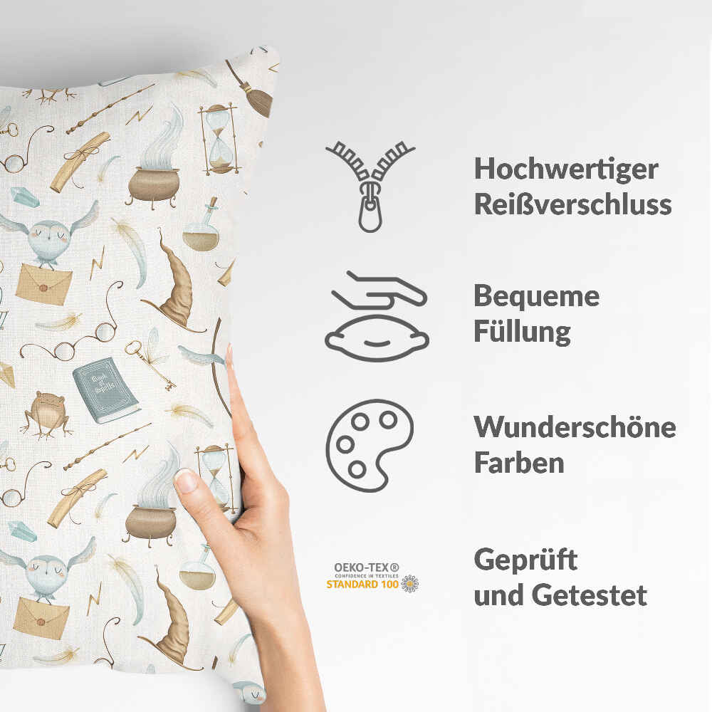 Almohada de salud blanca cosas mágicas