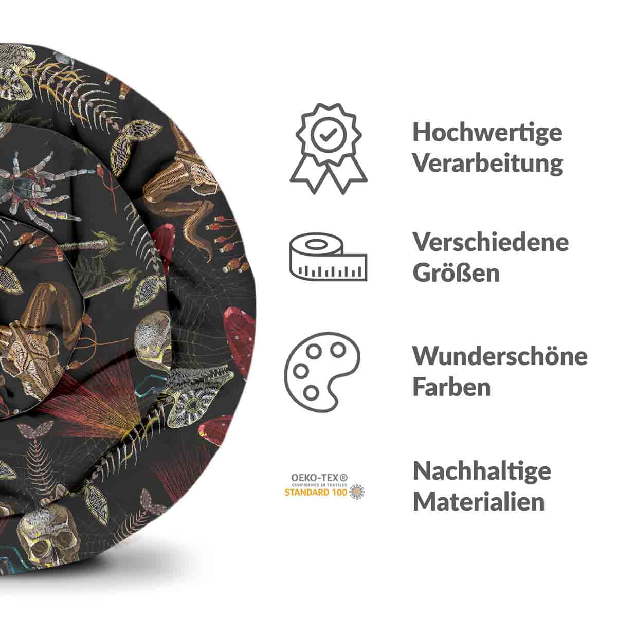 Set de ropa de cama con manta terapéutica Halloween esqueleto