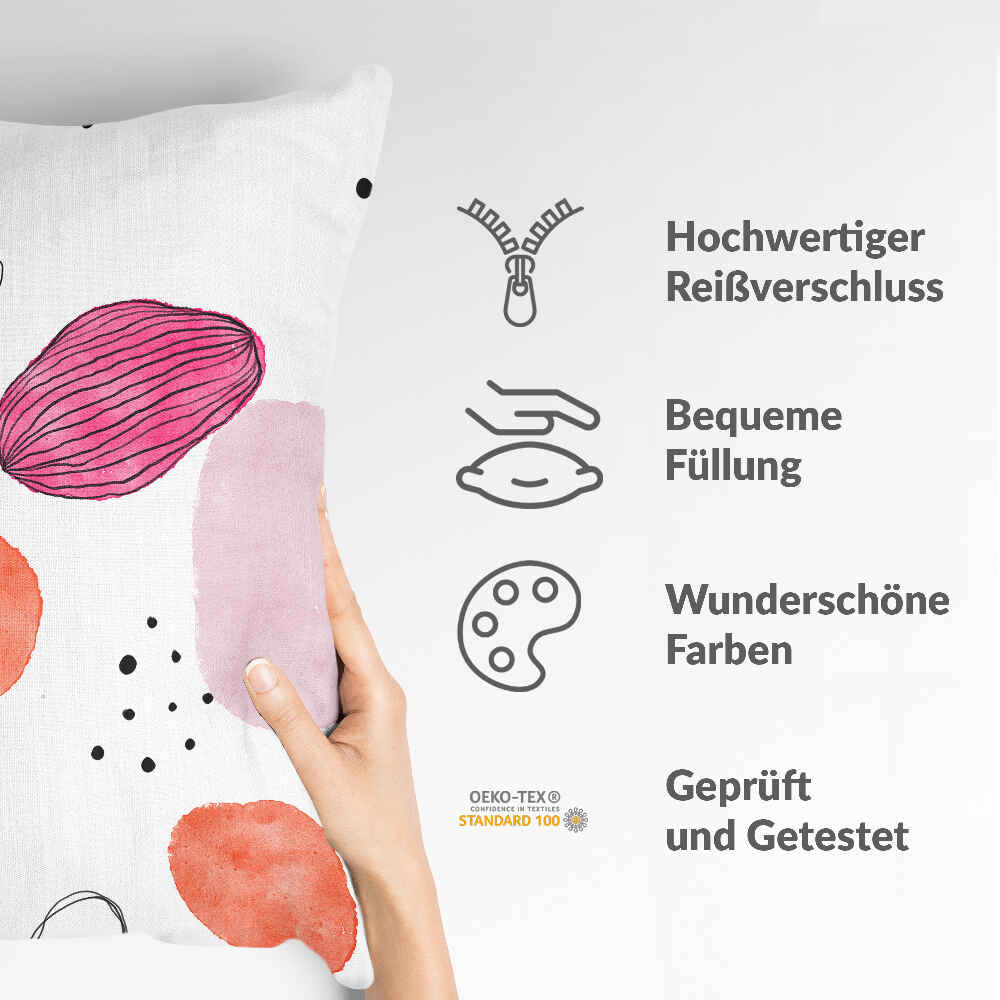 Almohada de salud círculos abstractos