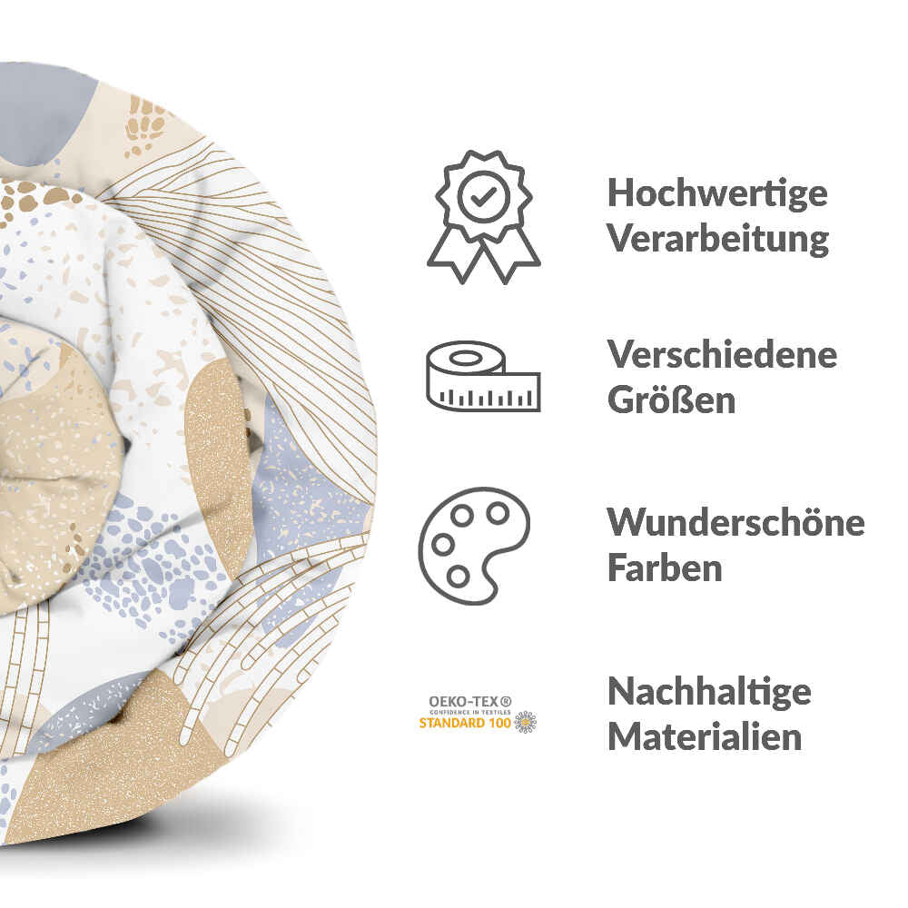 Set de ropa de cama con manta terapéutica anémona de mar dorada