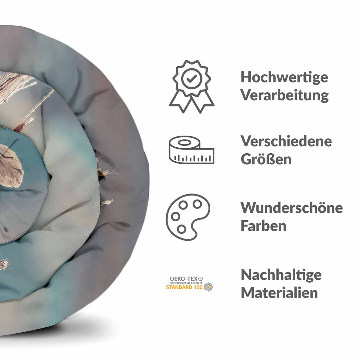 Set de ropa de cama con manta terapéutica y atrapasueños