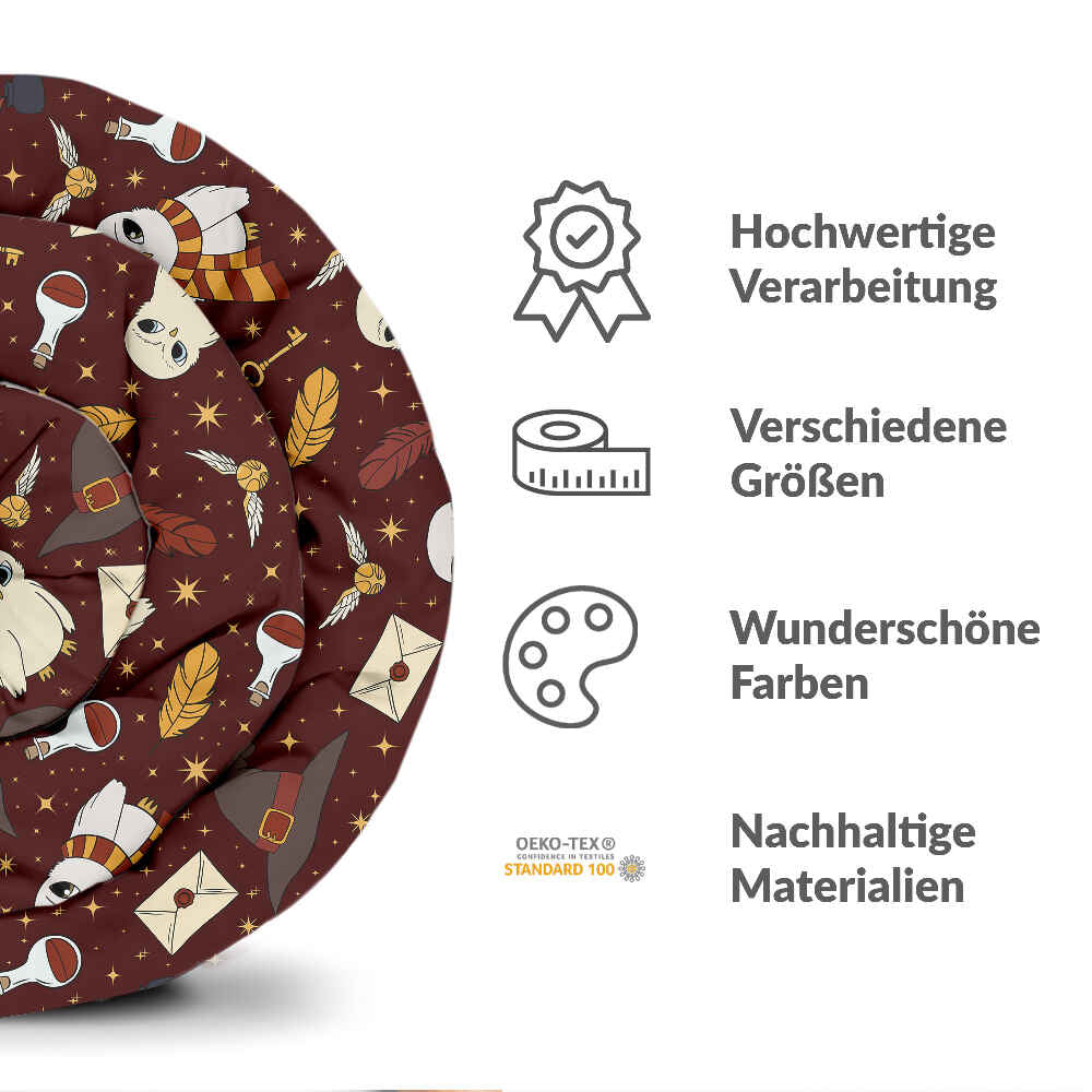 Manta terapéutica original - Funda de algodón marrón Hedwig