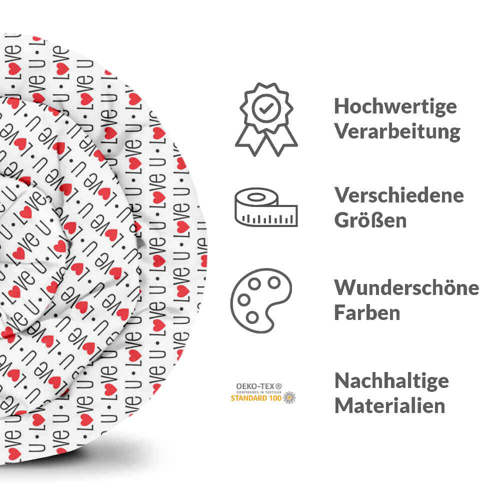 Set de ropa de cama con manta terapéutica blanco Love U