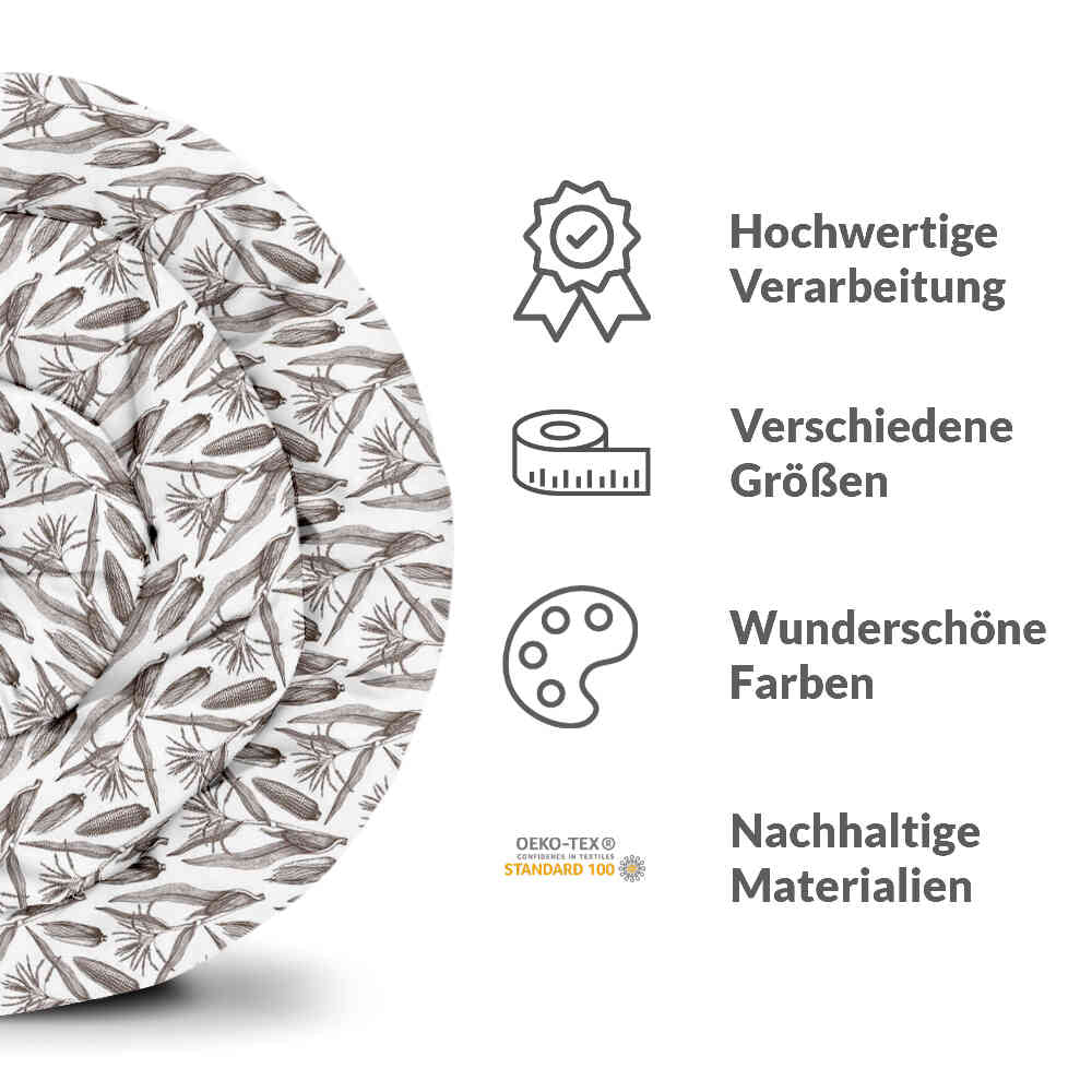 Manta terapéutica original - Funda de algodón blanca con maíz