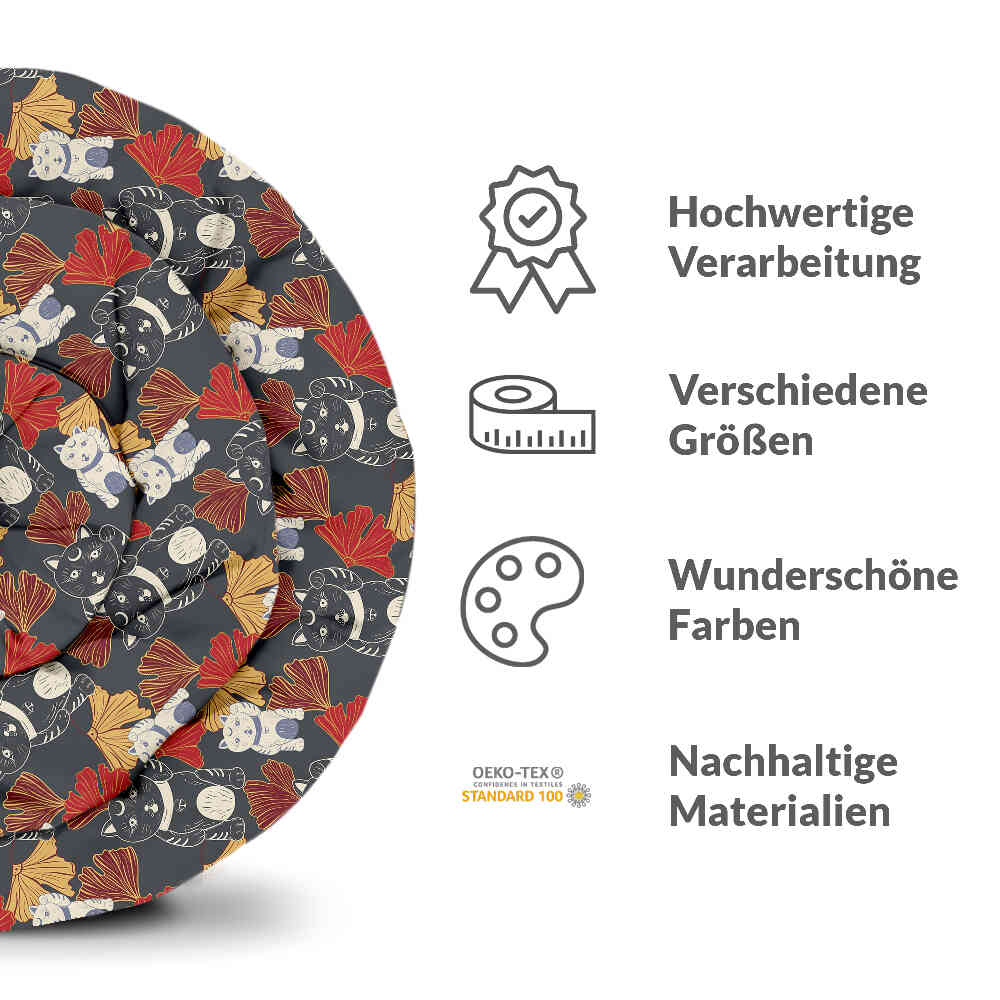 Set de ropa de cama con manta terapéutica Gato de la suerte