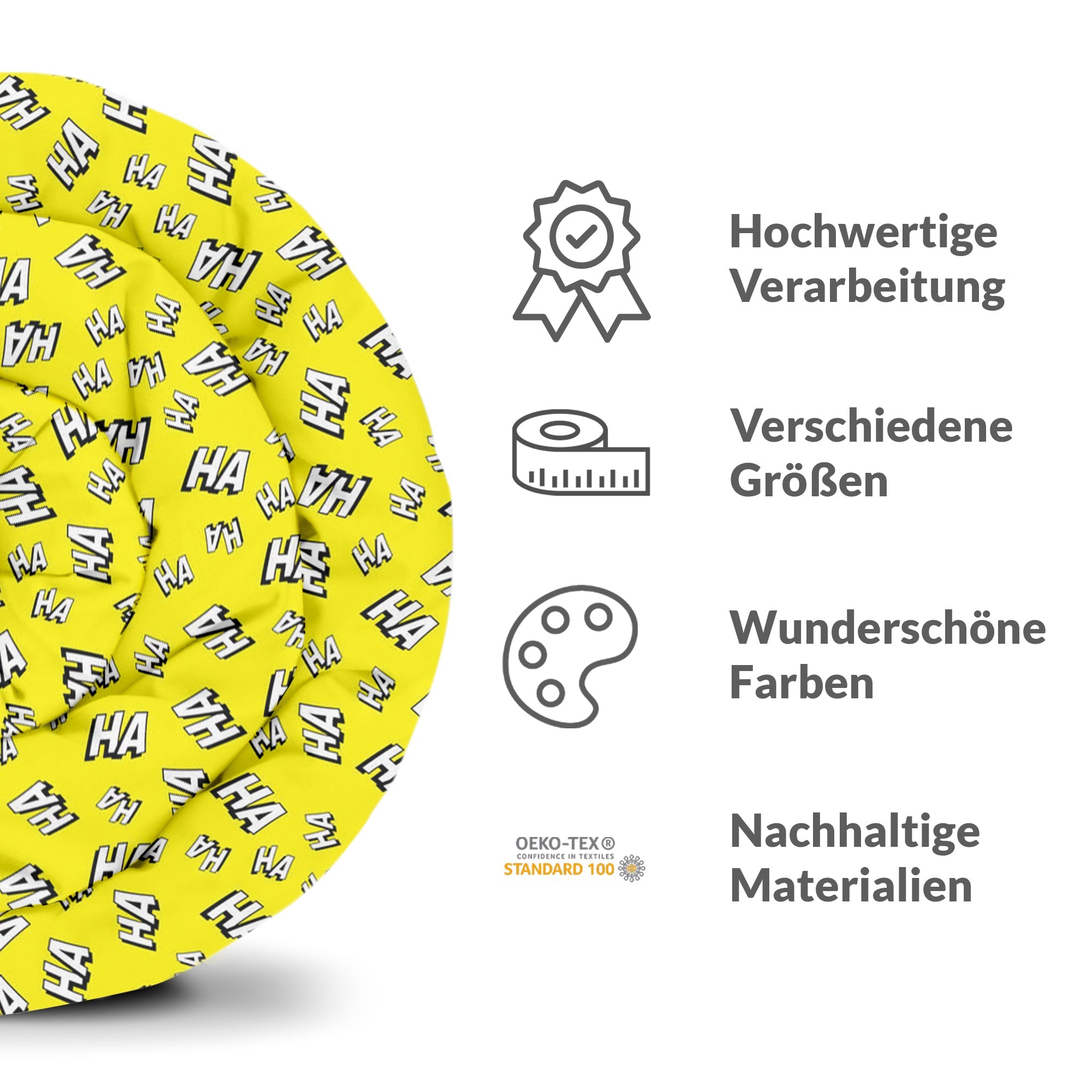 Manta terapéutica original - Funda de algodón amarilla Ha Ha