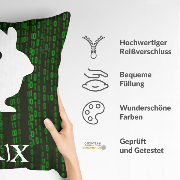 Almohada de salud Código Matrix Verde
