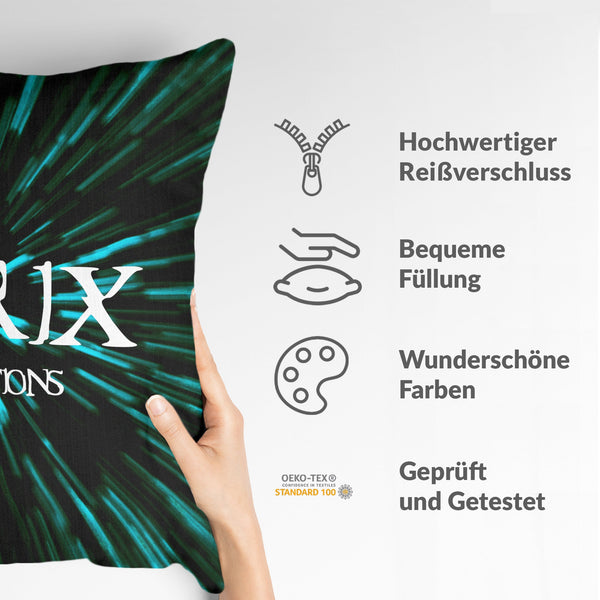Almohada de salud con inscripción The Matrix