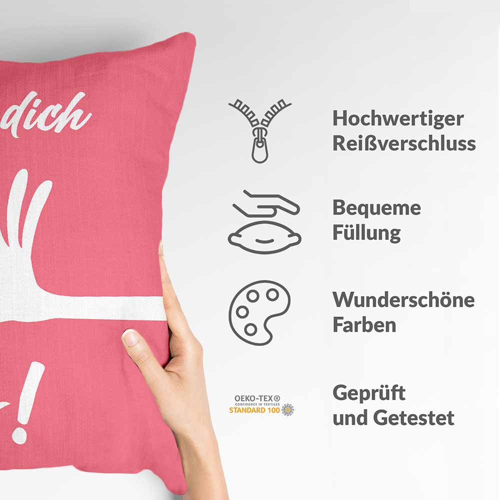 Almohada de salud rosa Te quiero mucho