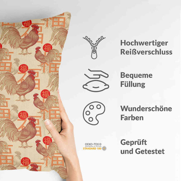 Almohada de salud gallo chino