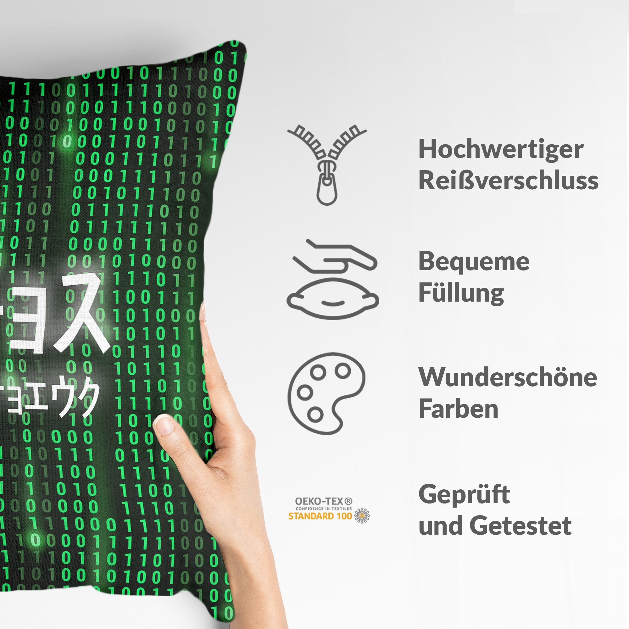 Almohada de salud verde The Matrix