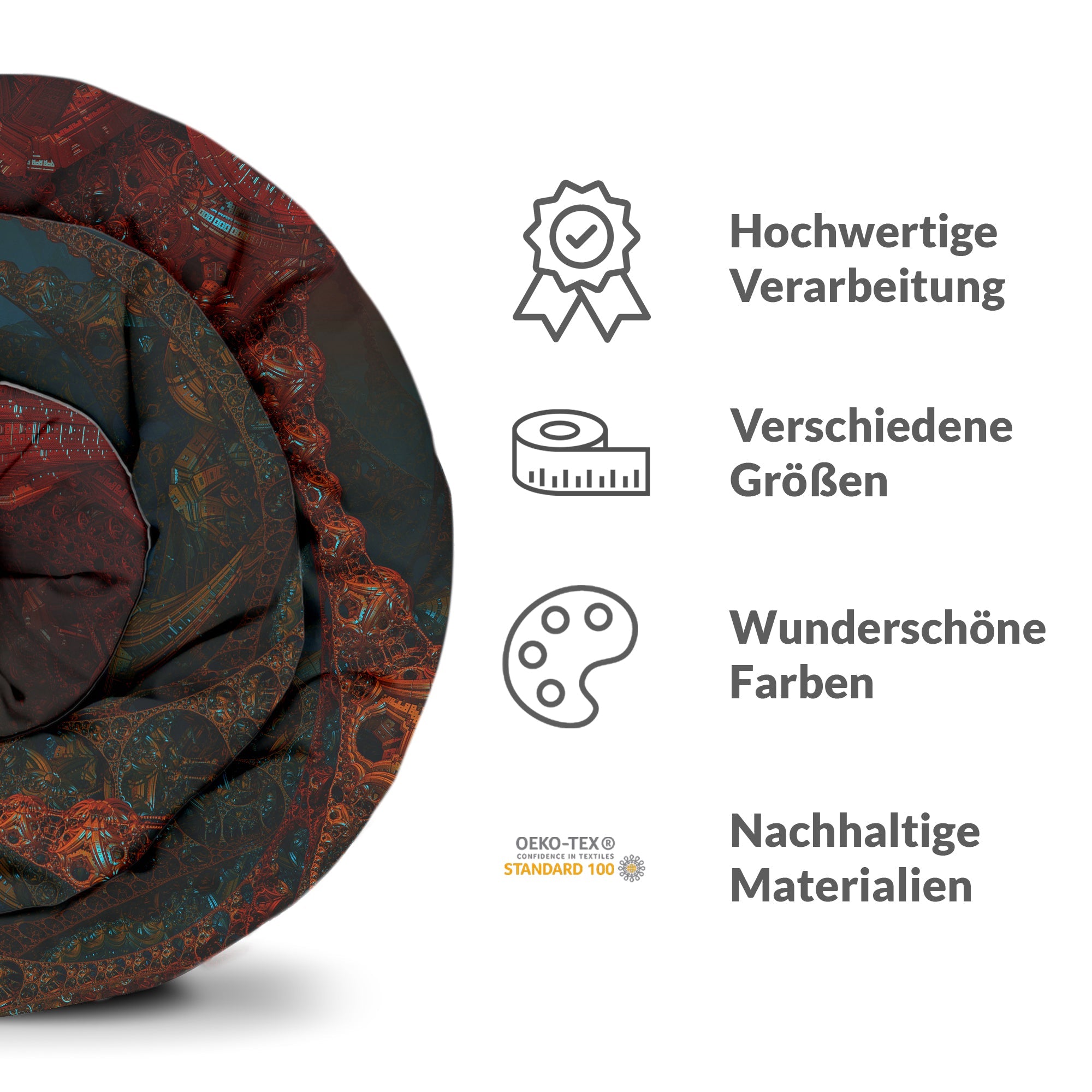 Manta terapéutica original - Funda de algodón con inscripción china