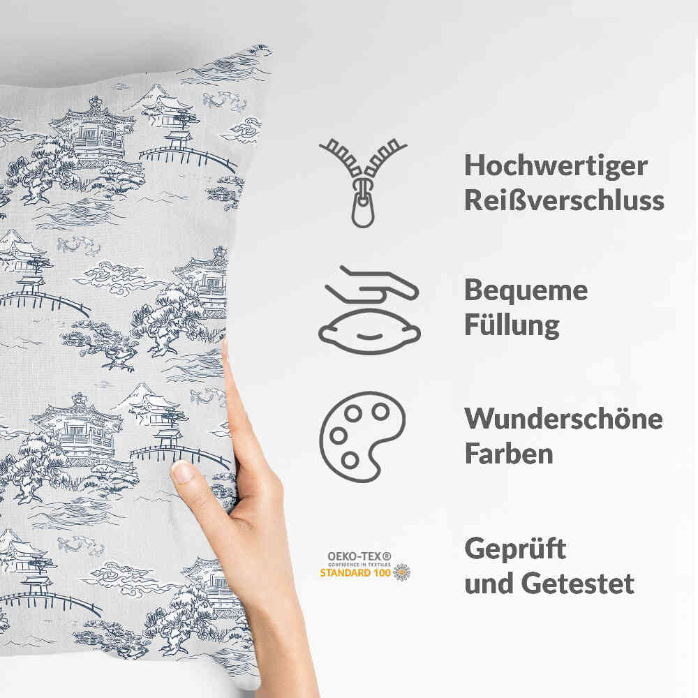 Almohada de salud gris muralla china