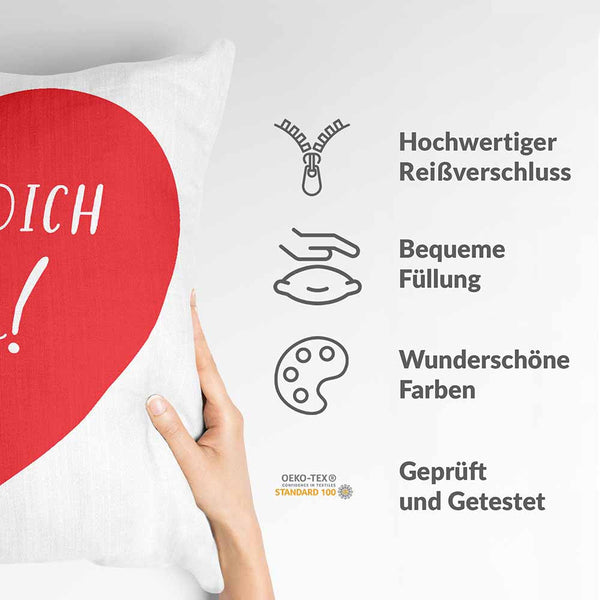 Almohada de salud Corazón Te quiero mucho