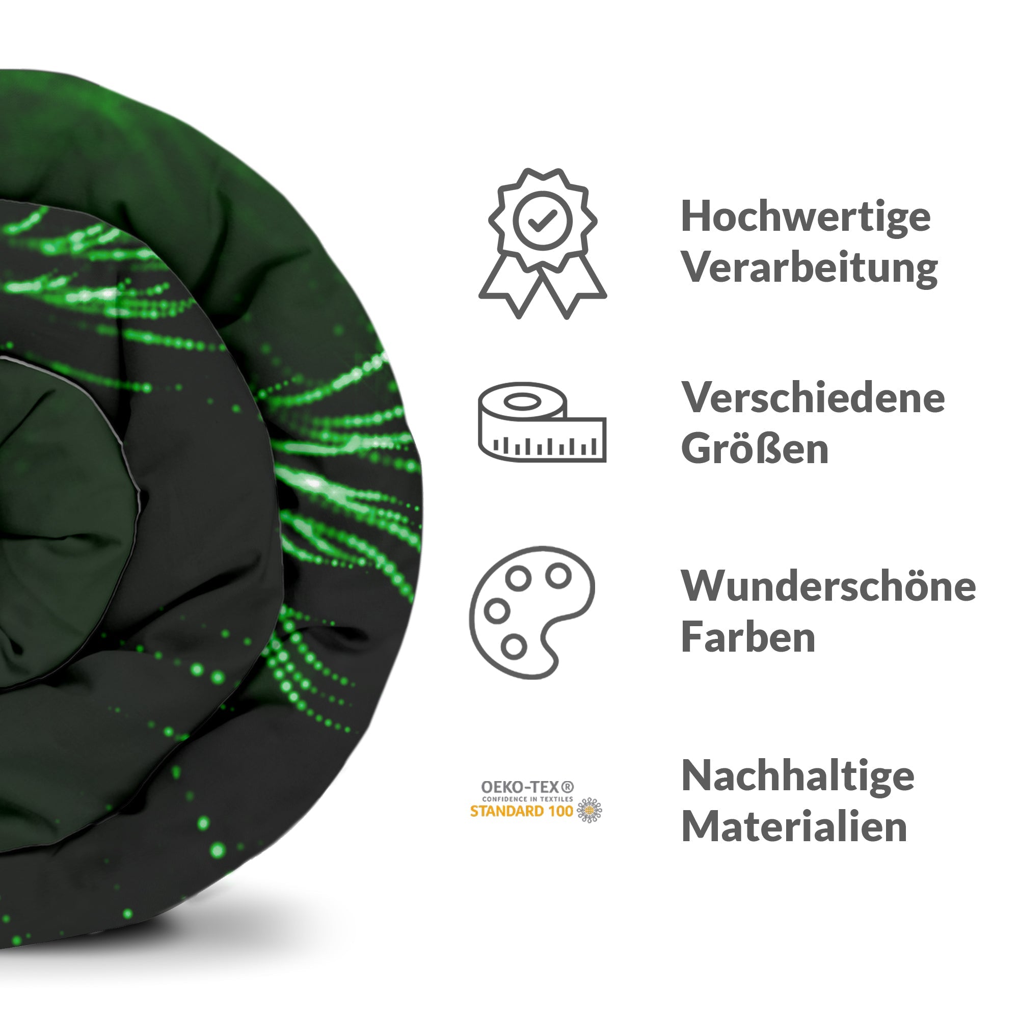 Manta terapéutica original - Funda de algodón verde Looks Like