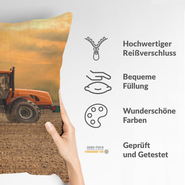 Almohada de salud tractor con remolque