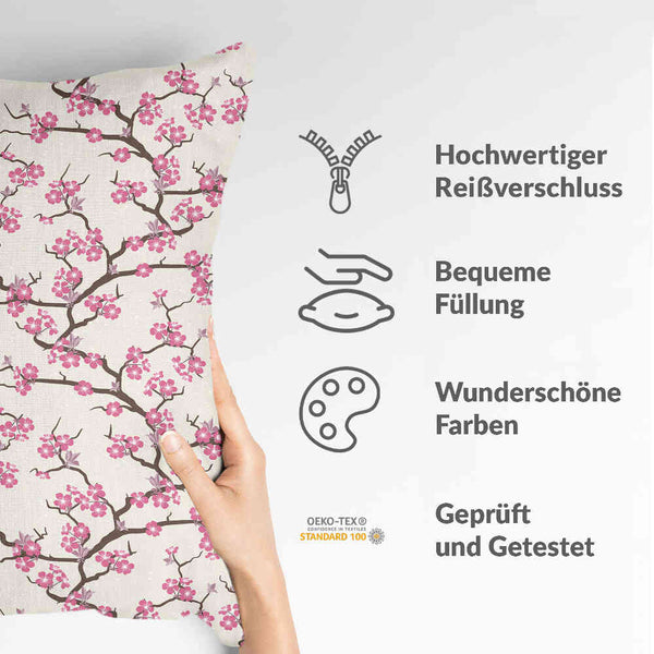 Almohada de salud flor de cerezo japonesa