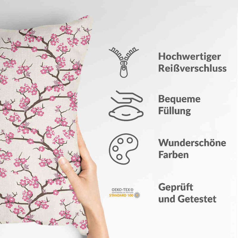 Almohada de salud flor de cerezo japonesa