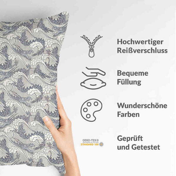 Almohada de salud mar tempestuoso