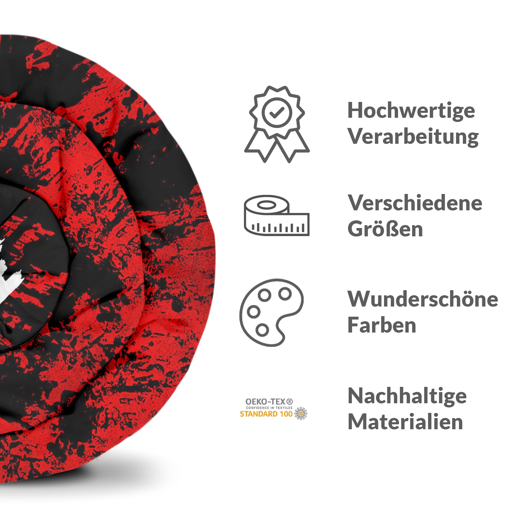 Manta terapéutica original - Funda de algodón negra con cara de joker