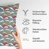 Almohada de salud rompeolas coloridos