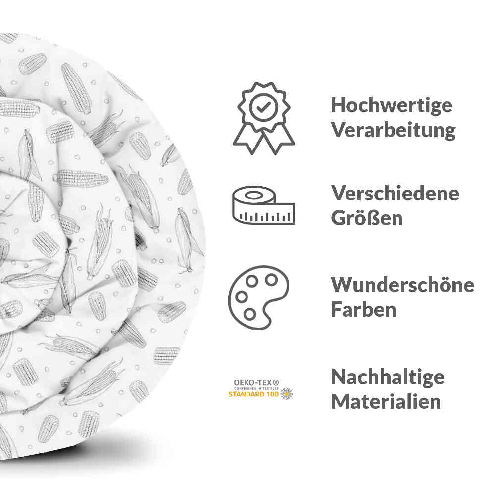 Manta terapéutica original - Funda de algodón mazorca de maíz gris