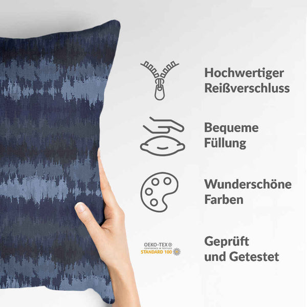 Almohada de salud ondas sonoras azules