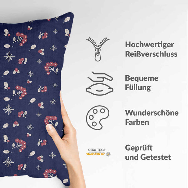 Almohada de salud azul grosella negra