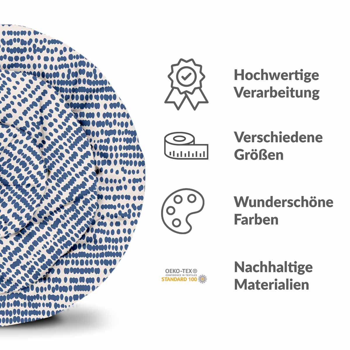 Juego de ropa de cama con mantas terapéuticas y puntos azules