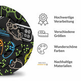 Manta terapéutica original - Funda de algodón negra con consolas de juegos