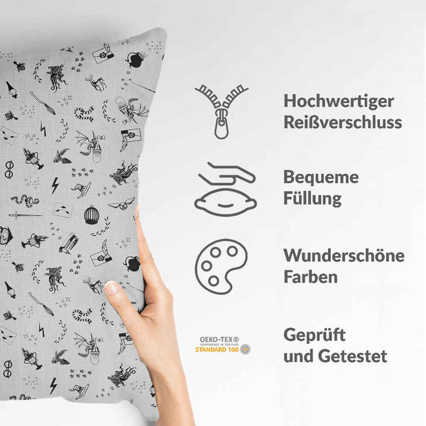 Almohada de salud gris magia