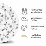 Manta terapéutica original - Funda de algodón blanca con borlas grises