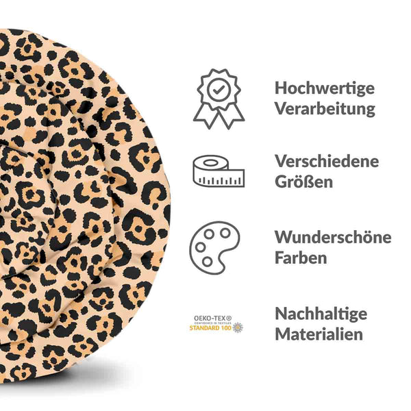 Manta terapéutica original - Funda de algodón con estampado de leopardo